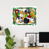 Poster Pigeons de Christmas (Bureau à domicile)