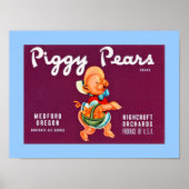 Poster Piggy Pears (Devant)
