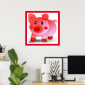 POSTER PIGGY PIGLET (Bureau à domicile)