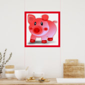 POSTER PIGGY PIGLET (Cuisine)