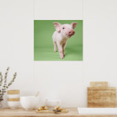 Poster Piglet Standing (Cuisine)