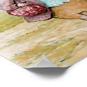 Poster Pigling Bland sur le marché par Beatrix Potter (Coin)