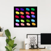 Poster Pigs de Rainbow (Bureau à domicile)