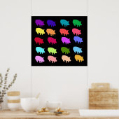 Poster Pigs de Rainbow (Cuisine)