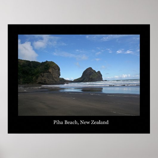 Poster Piha Beach, Nouvelle-Zélande #3 (Devant)
