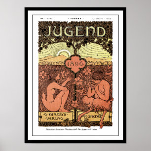 Poster: Pijpen van het Pan - Jugend Tijdschrift, m Poster