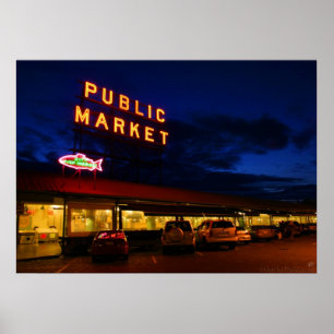 Poster Pike Place Market, Seattle