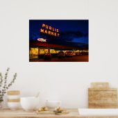 Poster Pike Place Market, Seattle (Cuisine)