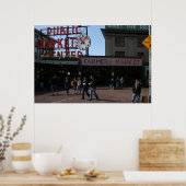 Poster Pike Place Market, Seattle Washington (Cuisine)