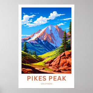 Poster Pikes Peak Colorado Imprimer