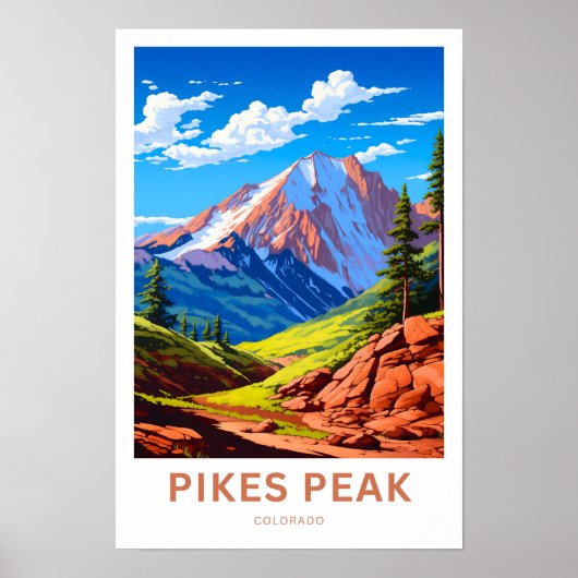 Poster Pikes Peak Colorado Imprimer (Devant)