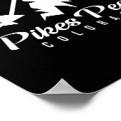 Poster Pikes Peak Colorado Station de ski Ski Snowboard (Coin)