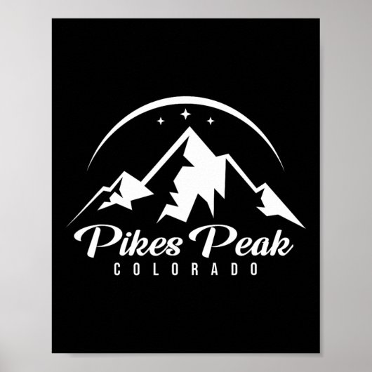 Poster Pikes Peak Colorado Station de ski Ski Snowboard (Devant)