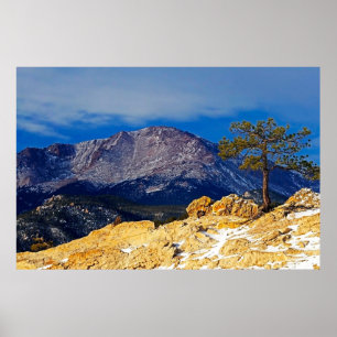 Poster Pikes Peak et Lone Tree