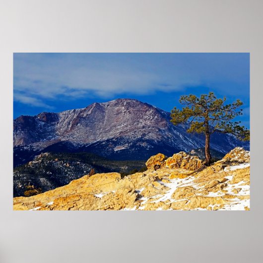 Poster Pikes Peak et Lone Tree (Devant)