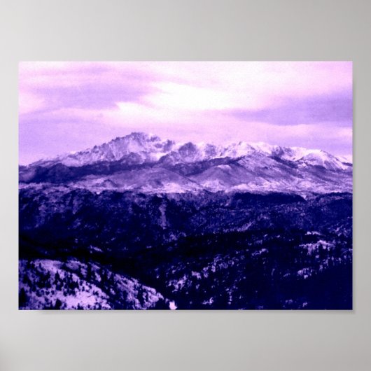 Poster Pikes Peak Mountain (Devant)