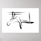 Poster Pilates Big Twist Pose - Cadillac (Devant)