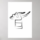 Poster Pilates Criss Cross Pose - Wunda Chair (Devant)