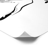 Poster Pilates de traction à la jambe Pose Pilates Abstra (Coin)