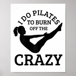 Poster Pilates drôle Yoga Pilates Professeur de sport 