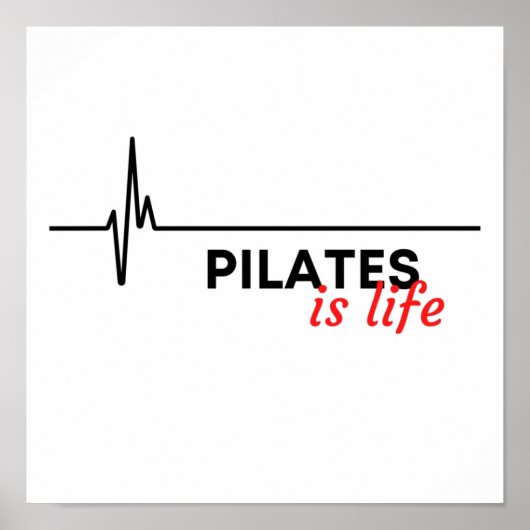Poster Pilates est la vie. (Devant)