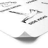 Poster Pilates Exercices Mat (Coin)