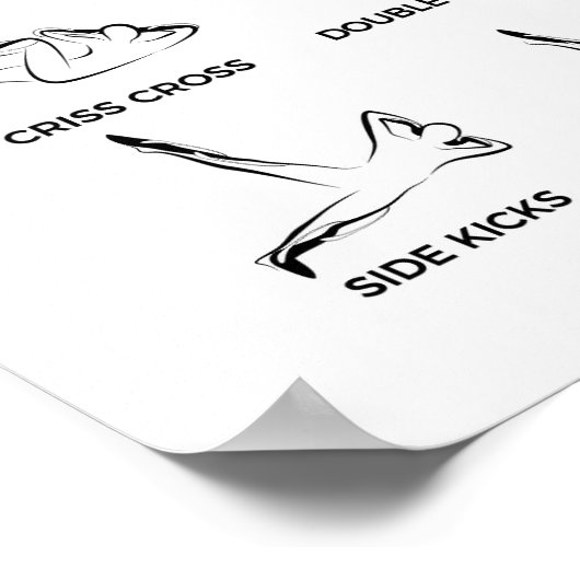 Poster Pilates Exercices Mat (Coin)