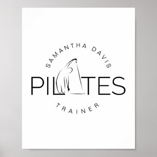 Poster Pilates Instructeur Pilates Entraîneur Pilates