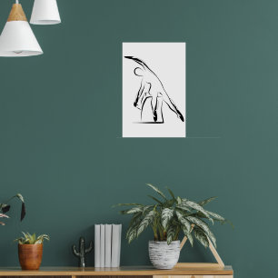 Poster Pilates Mermaid Pose - Wunda Chaise