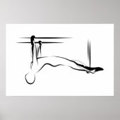 Poster Pilates Pose Pull Up Pose - Cadillac (Devant)