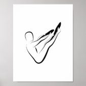 Poster Pilates Pose Rocker Pilates Pose (Devant)