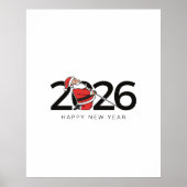 Poster Pilates Santa Bonne Année (Devant)