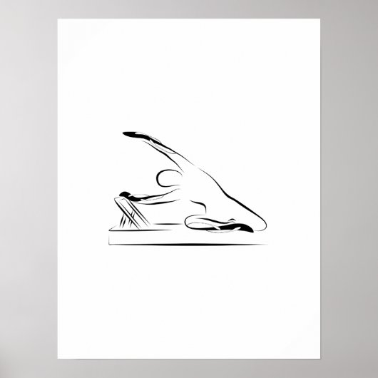 Poster Pilates - sirène sur l'affiche du réformateur (Devant)