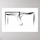 Poster Pilates Splits Cadillac Pose  (Devant)