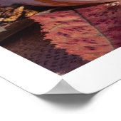 Poster Pile confortable citrouille orange photo chute art (Coin)