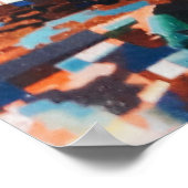 Poster Pile de bateau en bois marron et bleu (Coin)