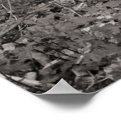 Poster Pile de bâtons - Noir et Blanc Toné Chaud (Coin)