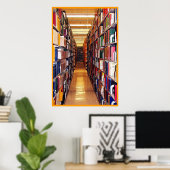 Poster Pile de bibliothèque (Bureau à domicile)
