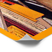 Poster Pile de bibliothèque (Coin)