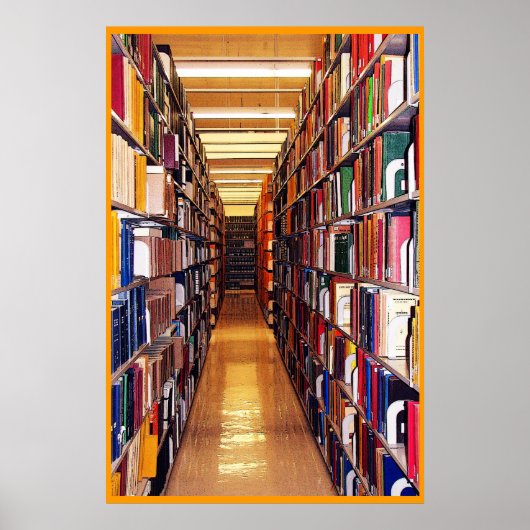 Poster Pile de bibliothèque (Devant)