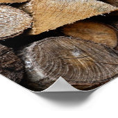 Poster Pile de bois (Coin)