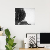 Poster Pile de bois à l'extérieur du moulin de De Smet (Bureau à domicile)