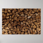 Poster Pile de bois de feu (Devant)