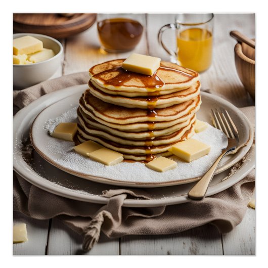 Poster Pile de crêpes (Devant)