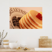 Poster Pile de crêpes (Cuisine)