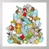 Poster Pile de déchets (Devant)