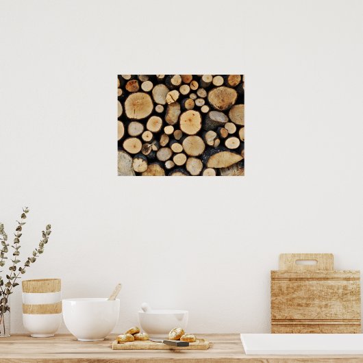 Poster Pile de journaux d'arborescence (Cuisine)