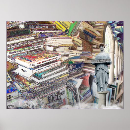 Poster Pile de livres (Devant)