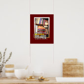 Poster Pile de livres (Cuisine)
