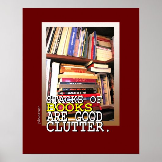 Poster Pile de livres (Devant)
